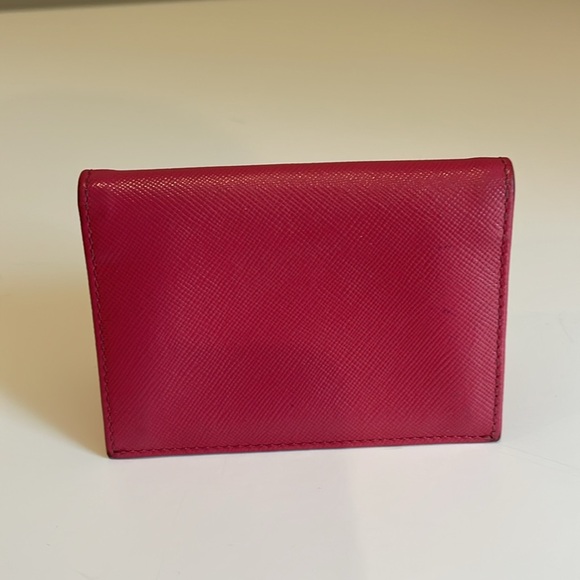 Prada Saffiano leather card holder pink - Picture 2 of 5